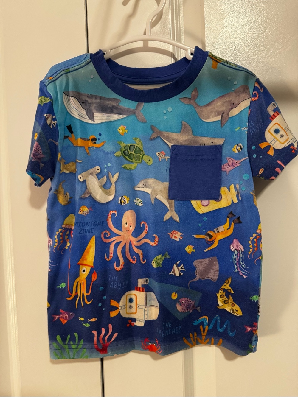 Little Sleepies Underwater Discovery Bamboo Relaxed Tee
